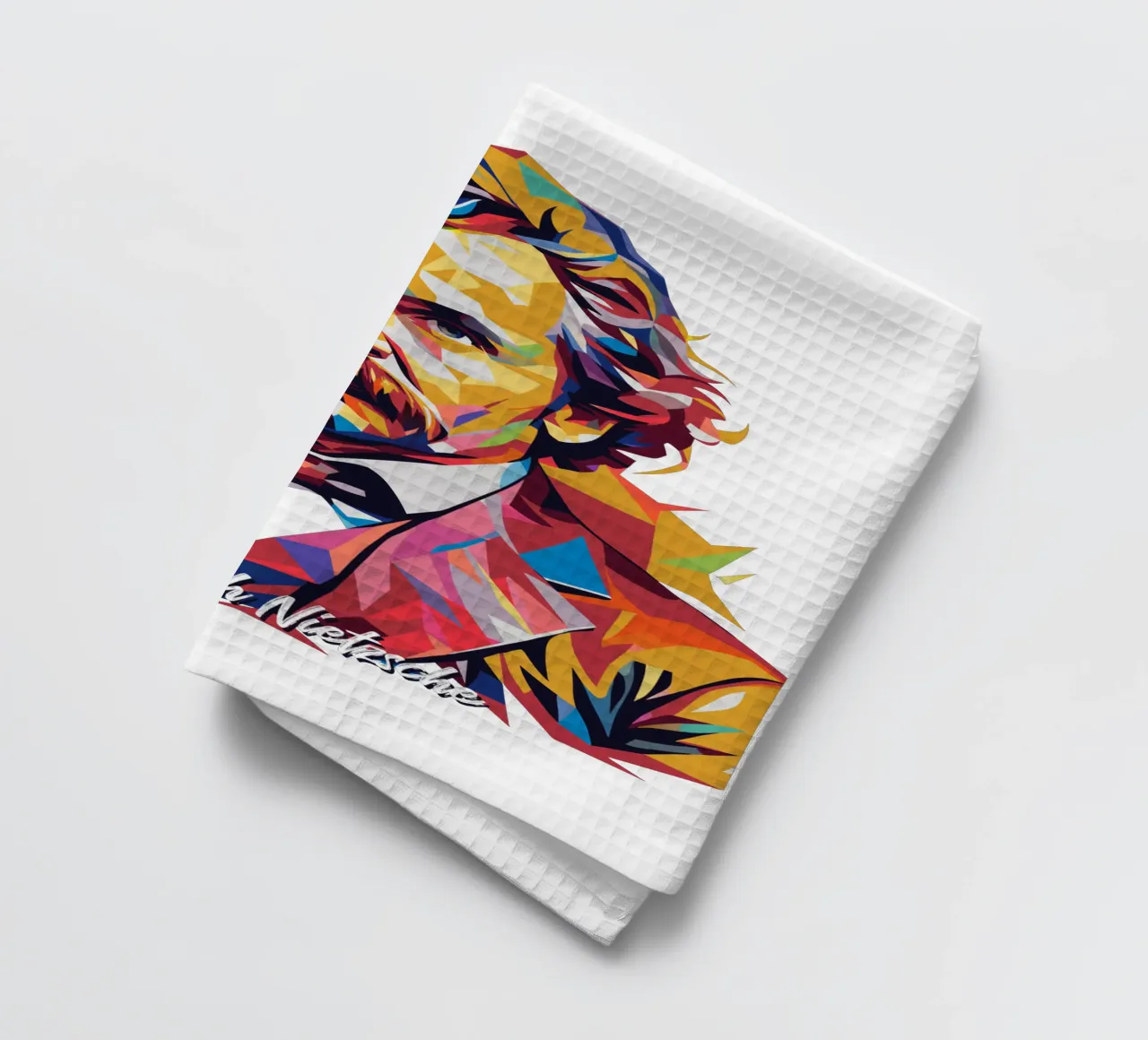 Friedrich Nietzsche WPAP Pop Art canovaccio da cucina da vectorartnesia
