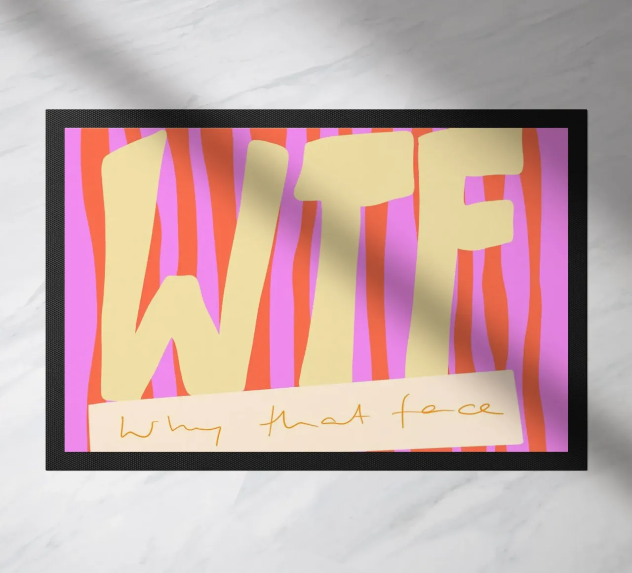 WTF Fußmatte von Hetty Lu