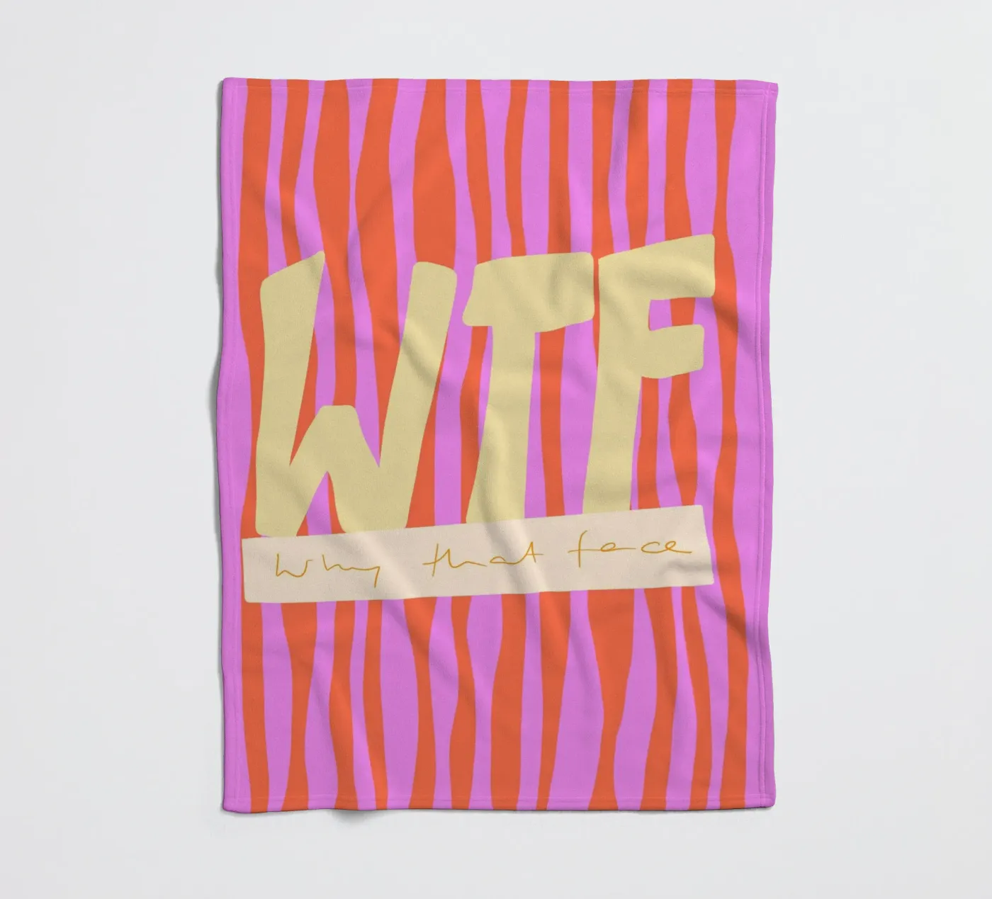 WTF Fleecedecke von Hetty Lu