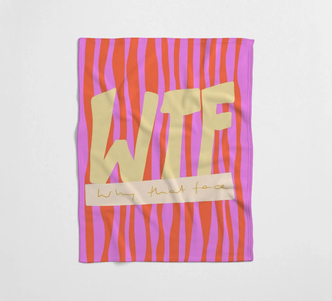 WTF Fleecedecke von Hetty Lu