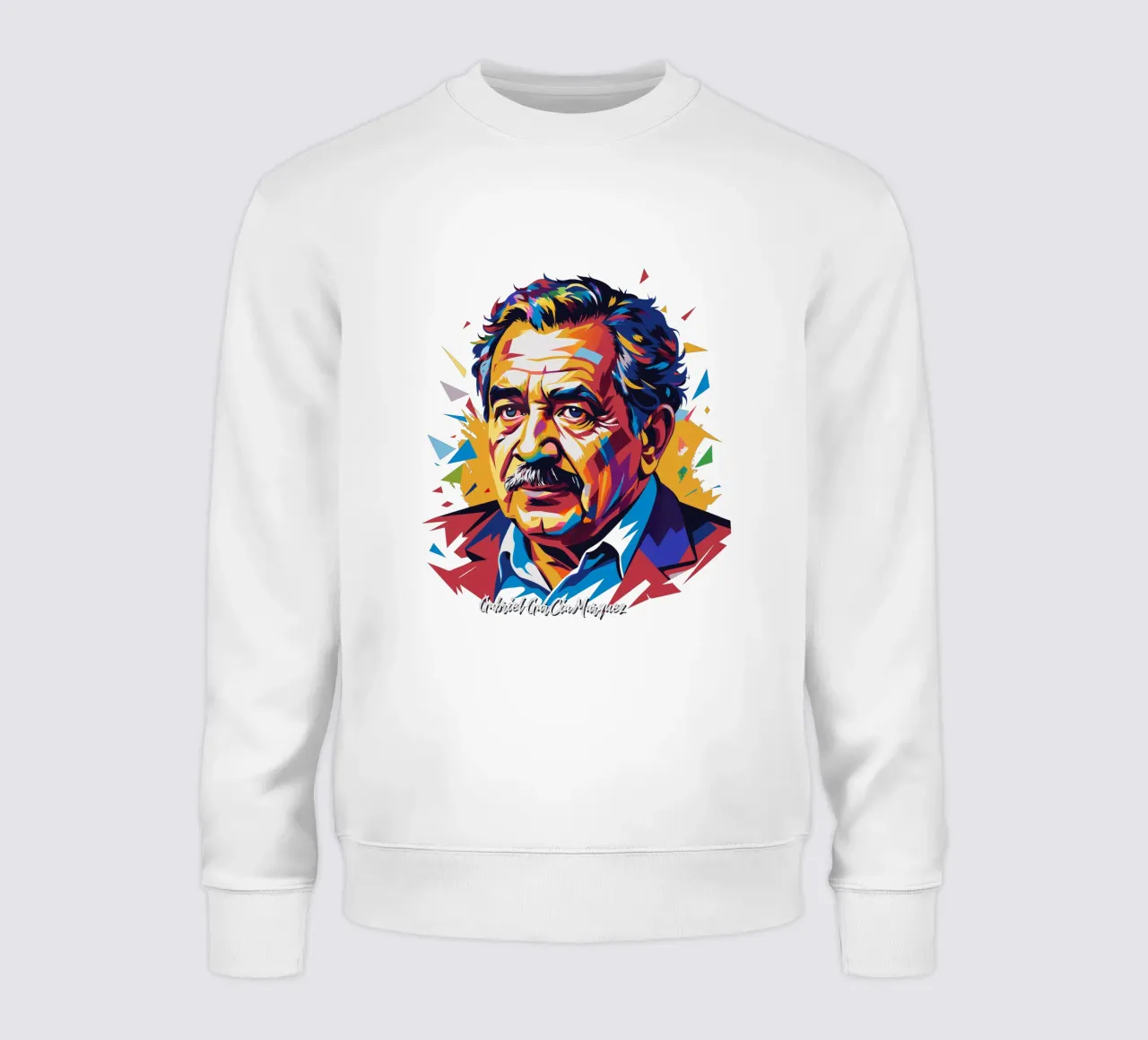 Gabriel García Márquez in WPAP Pop Art felpa da vectorartnesia