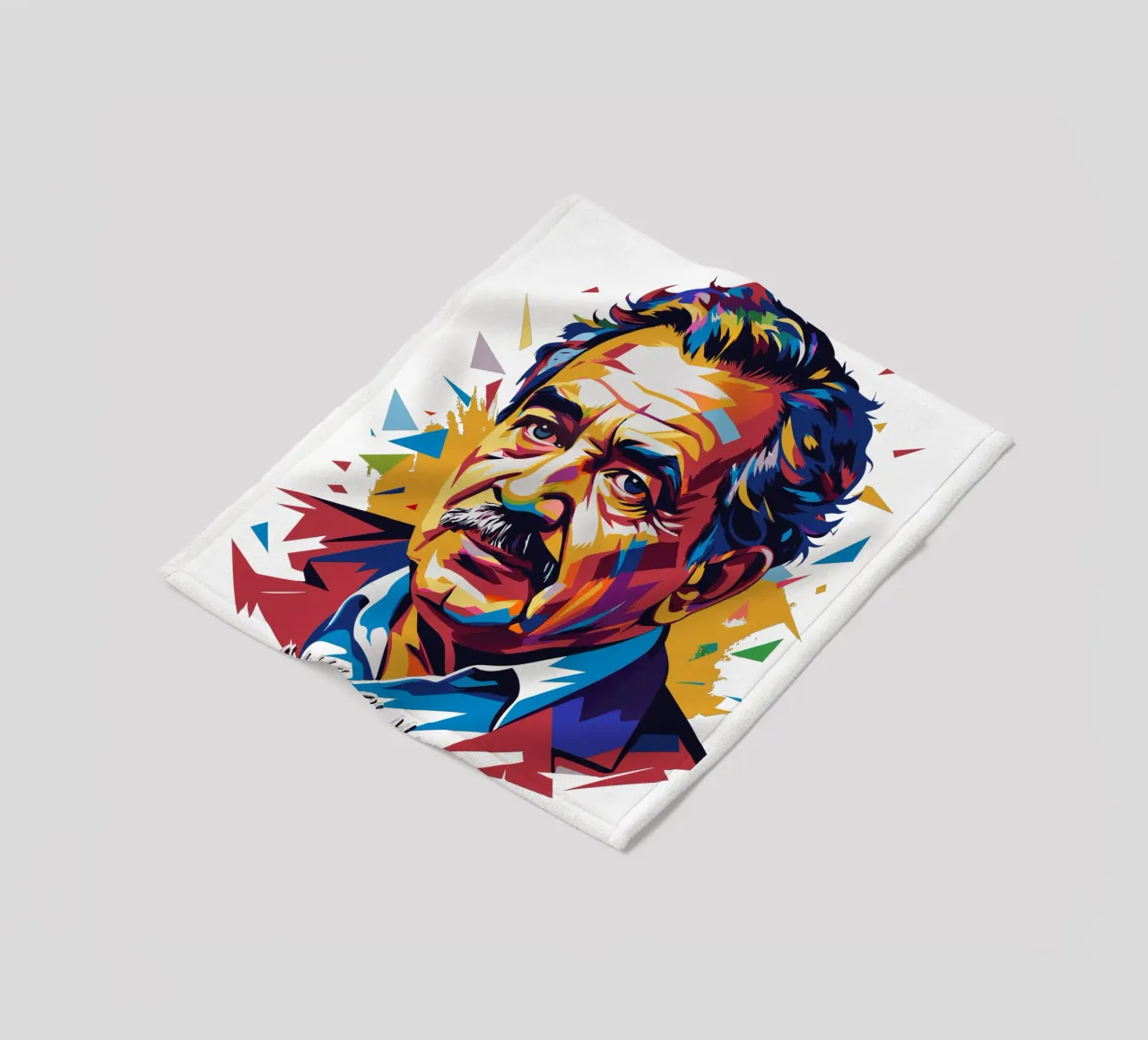 Gabriel García Márquez in WPAP Pop Art coperta in pile da vectorartnesia
