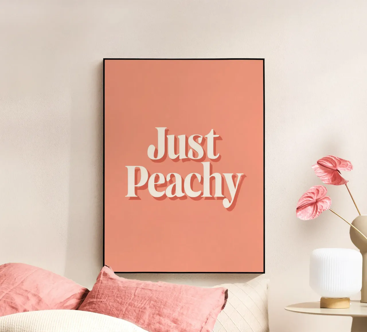 Just Peachy plexiglass da Between Lines