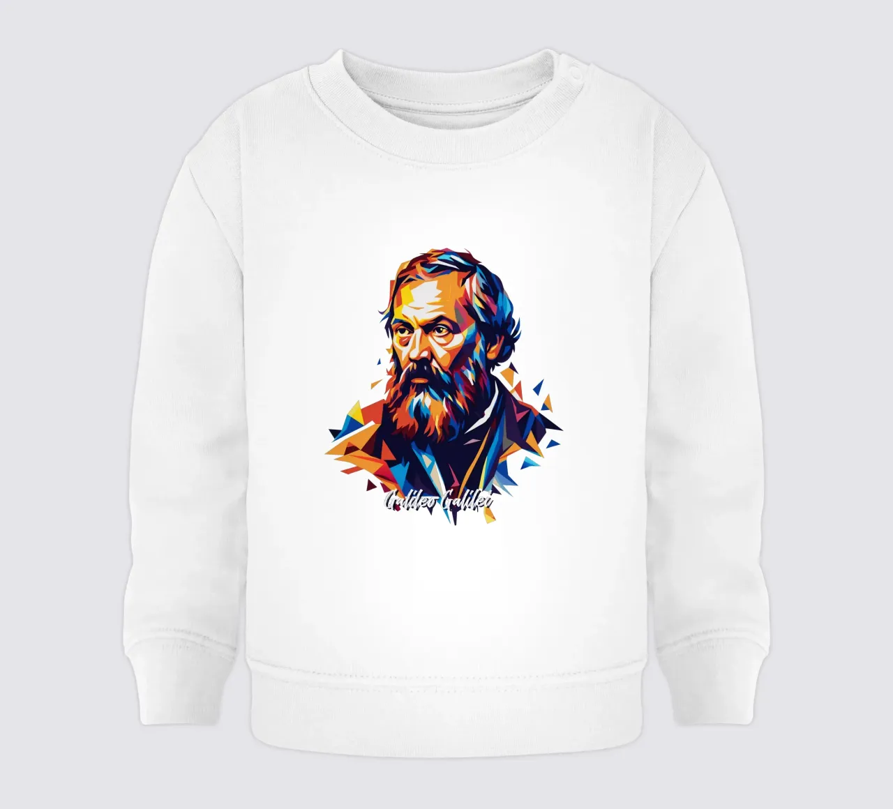 Galileo Galilei in WPAP Pop ARt felpa neonato da vectorartnesia