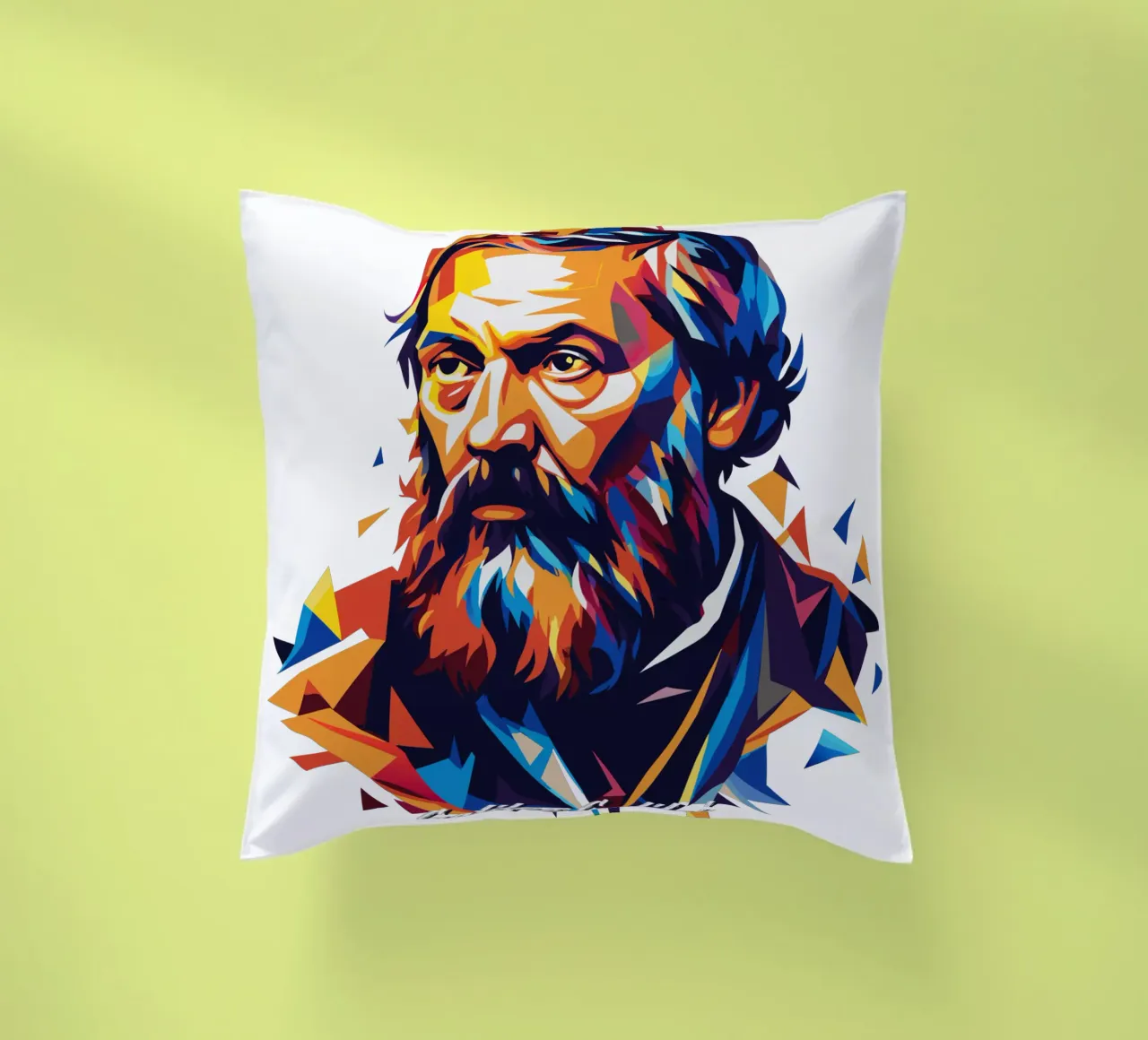 Galileo Galilei in WPAP Pop ARt cuscino da vectorartnesia