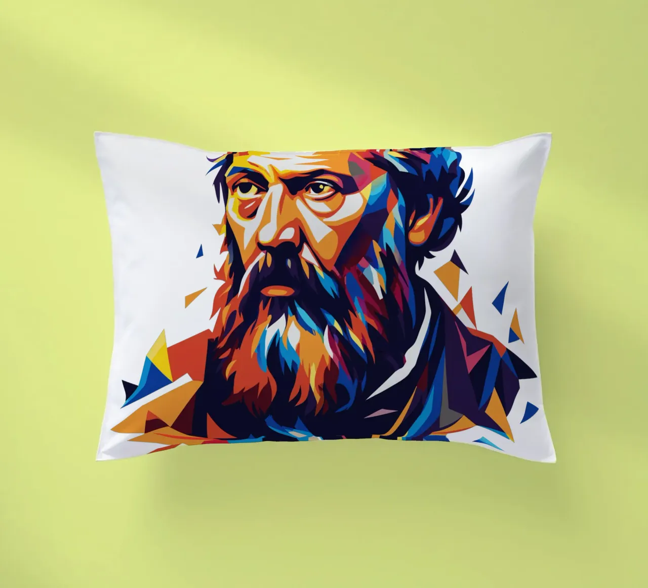 Galileo Galilei in WPAP Pop ARt cuscino da vectorartnesia