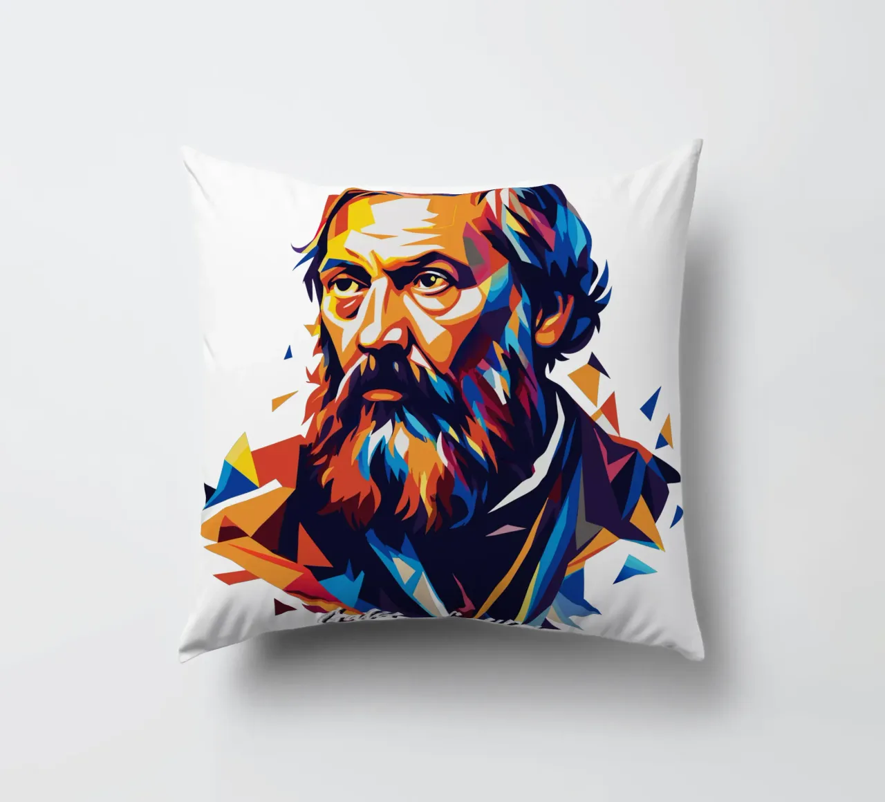 Galileo Galilei in WPAP Pop ARt cuscino da vectorartnesia