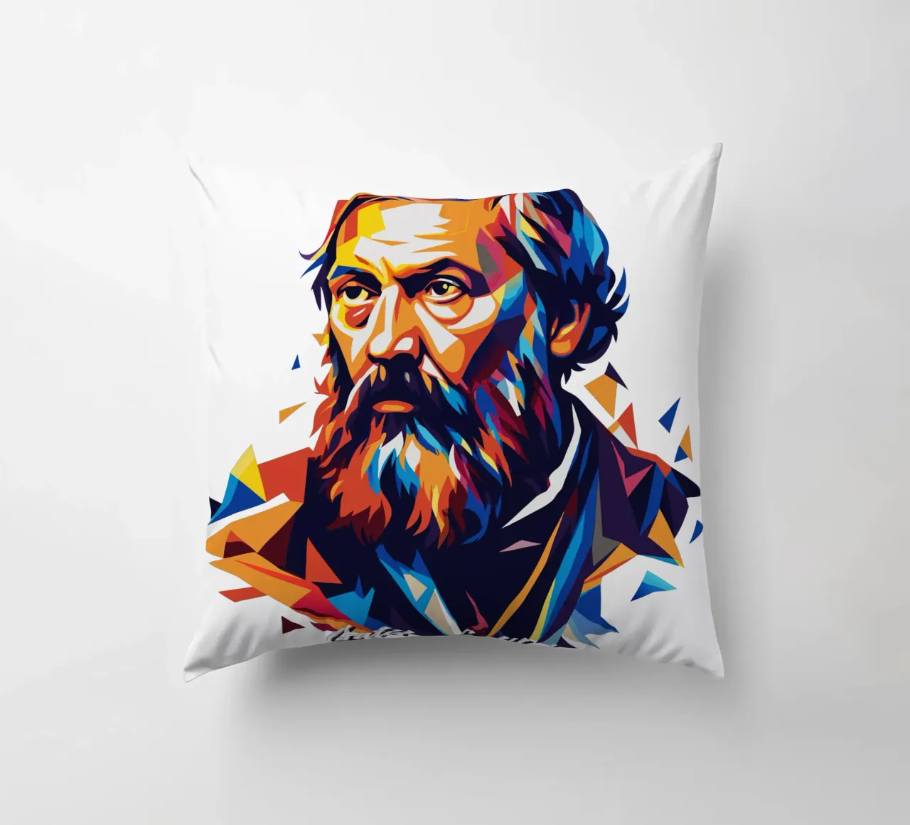 Galileo Galilei in WPAP Pop ARt cuscino da vectorartnesia