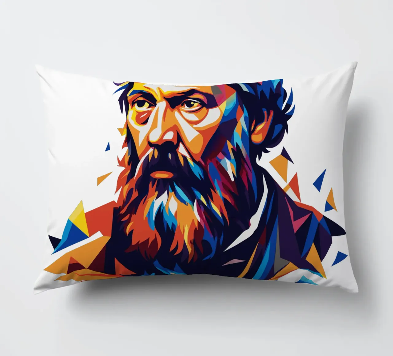 Galileo Galilei in WPAP Pop ARt cuscino da vectorartnesia