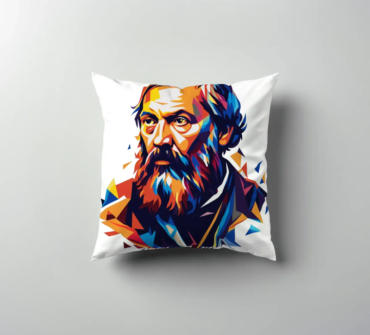 Galileo Galilei in WPAP Pop ARt cuscino da vectorartnesia