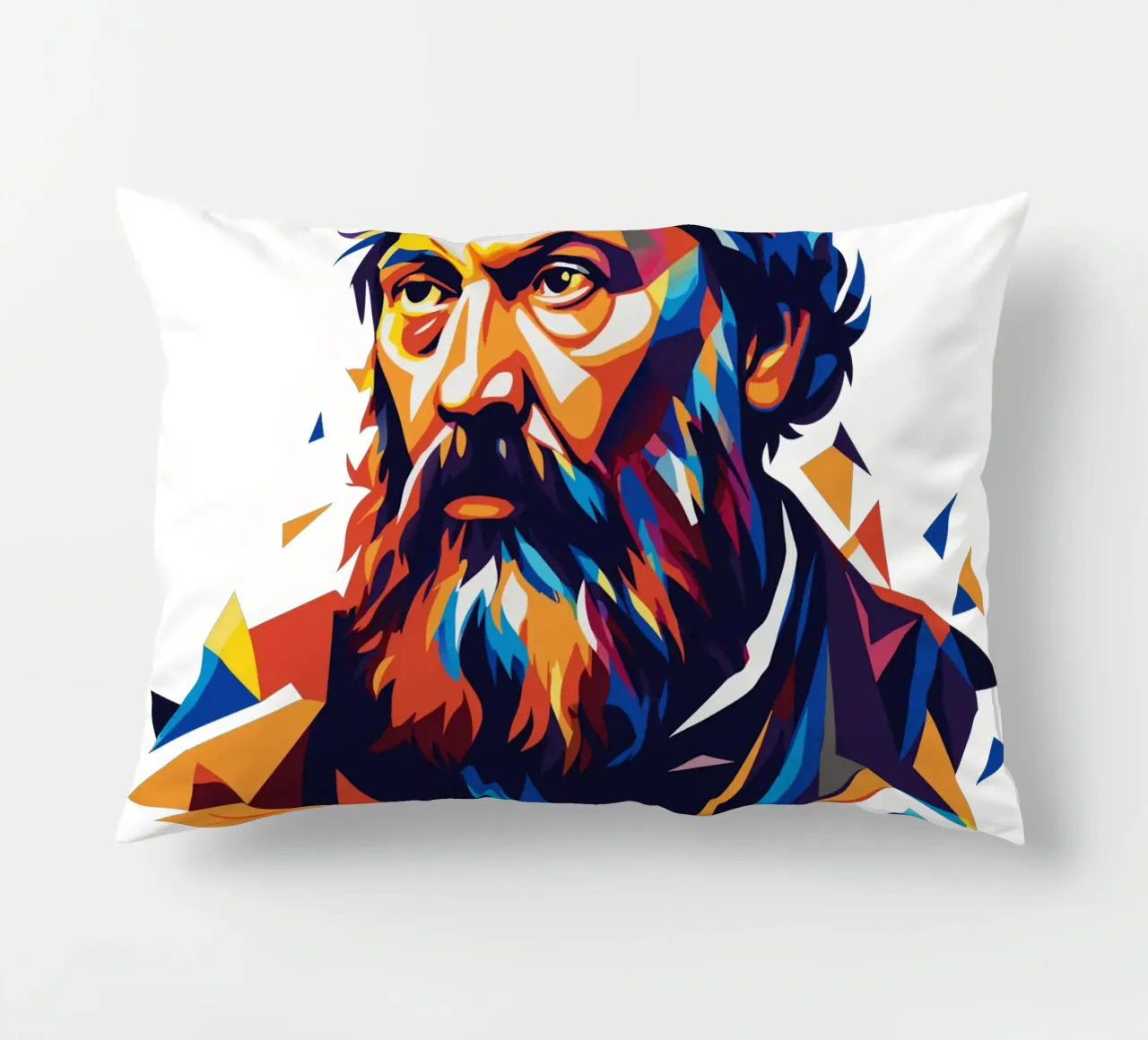 Galileo Galilei in WPAP Pop ARt cuscino da vectorartnesia