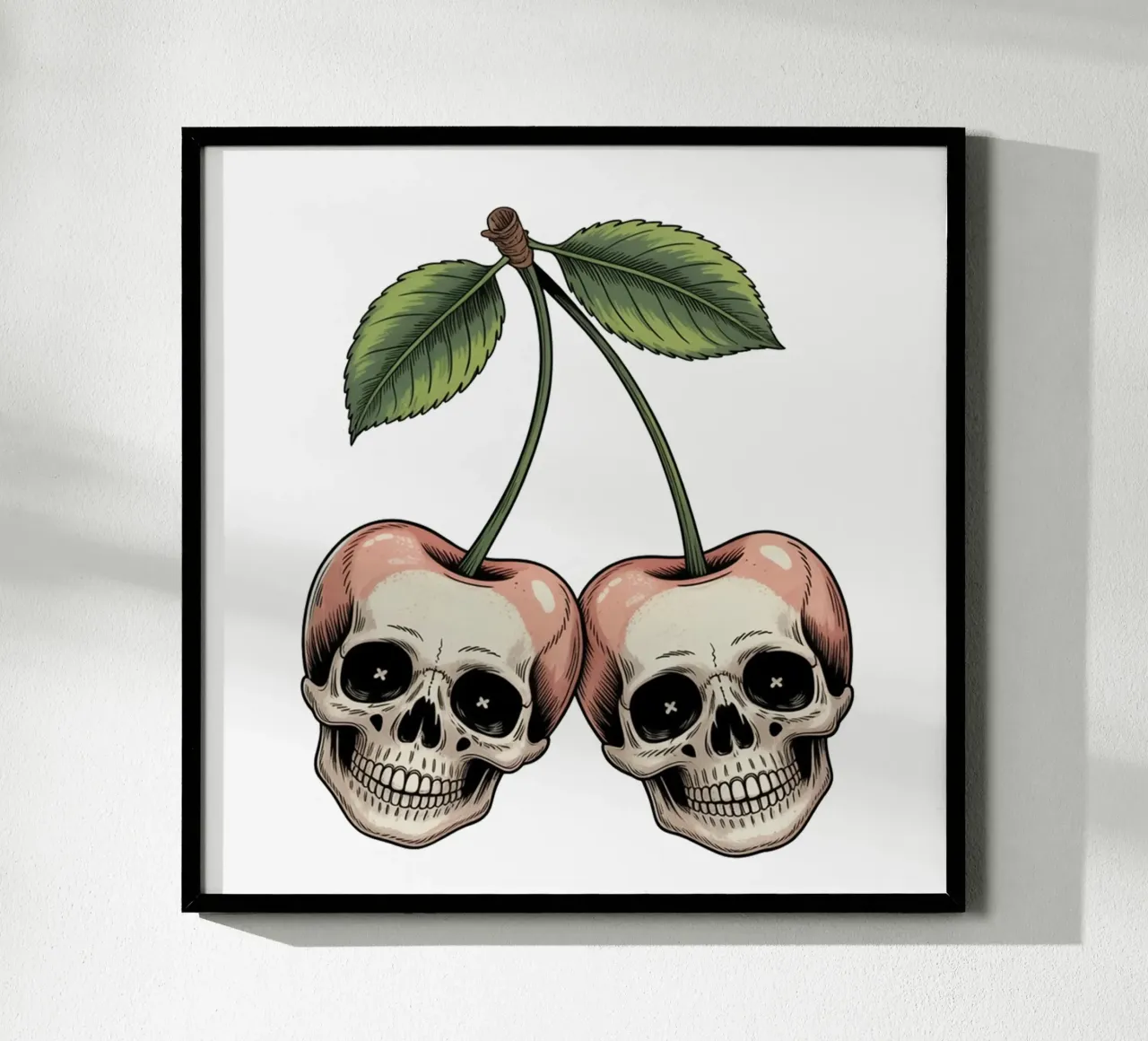 Skull cherries poster da Sasyall Graphics