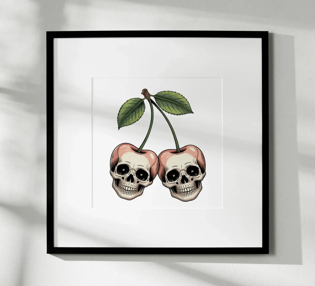 Skull cherries poster da Sasyall Graphics