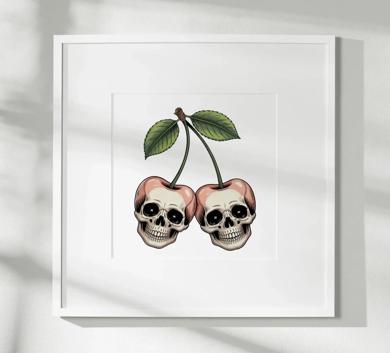 Skull cherries poster da Sasyall Graphics