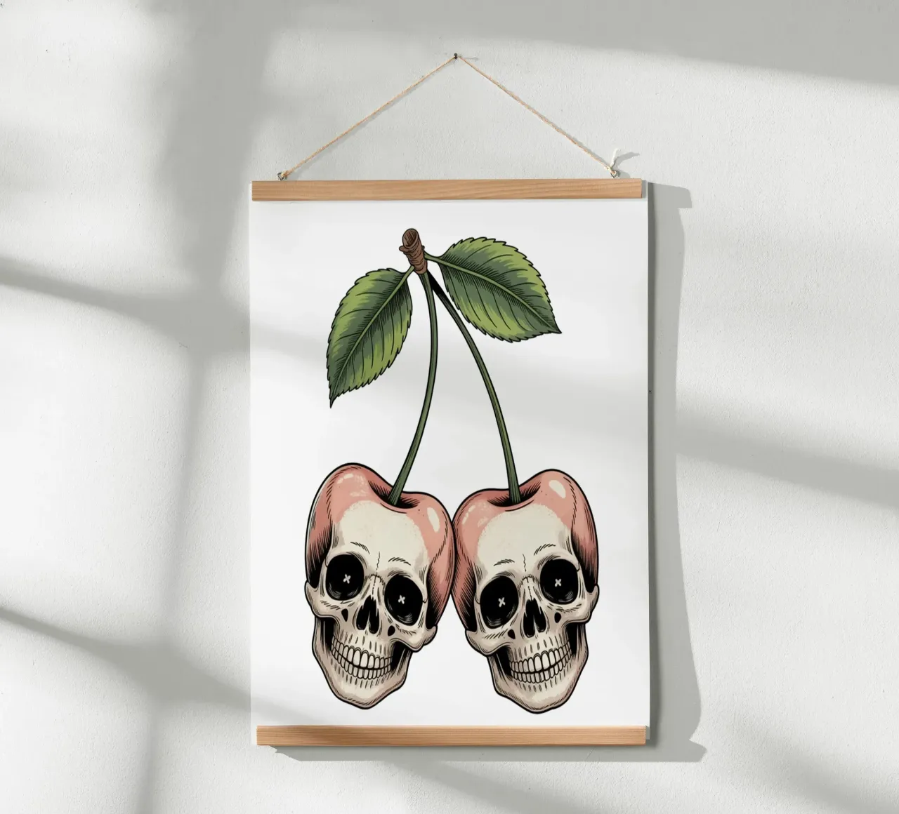 Skull cherries poster da Sasyall Graphics