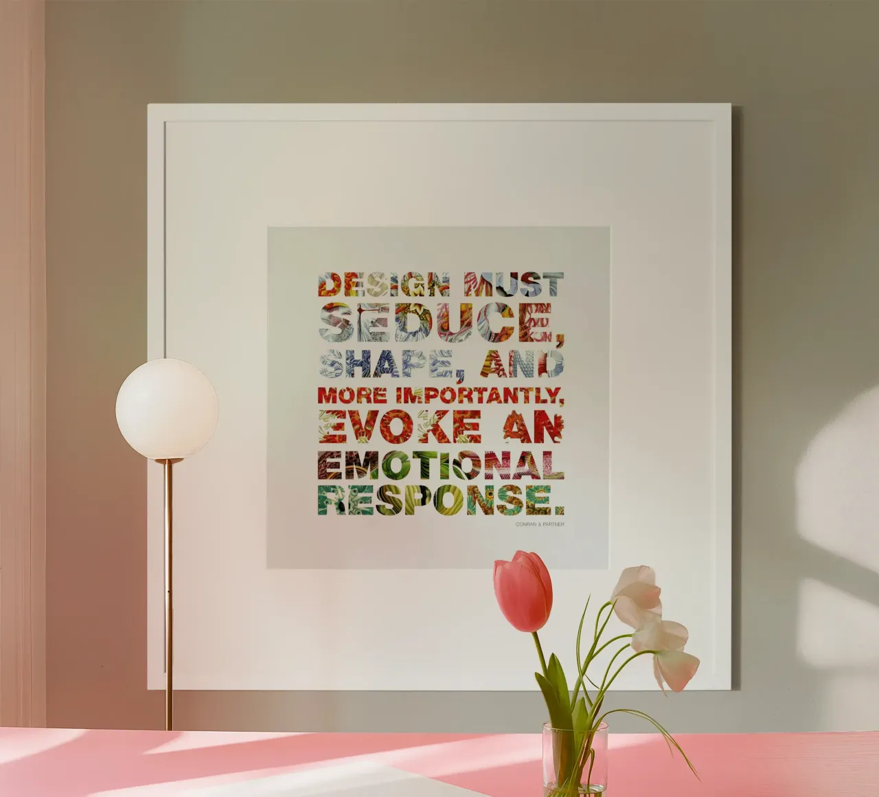 Creativesentenses 4 poster con telaio in legno da Mr Cup