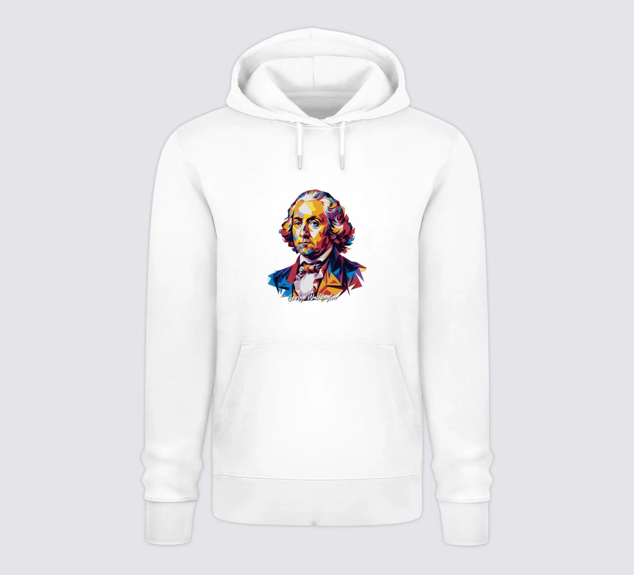 George Washington in WPAP Pop Art felpa con cappuccio da vectorartnesia