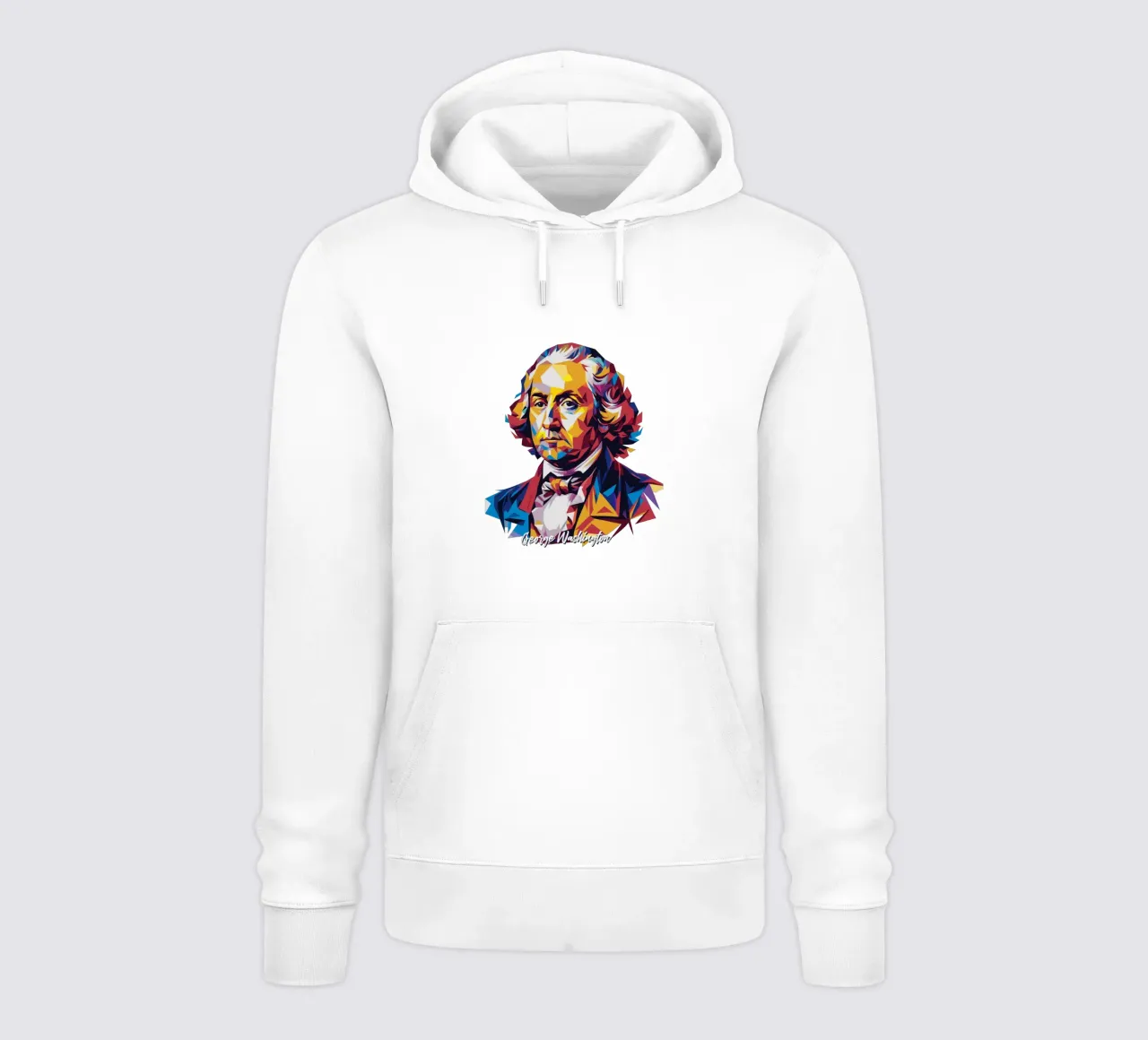 George Washington in WPAP Pop Art felpa con cappuccio da vectorartnesia