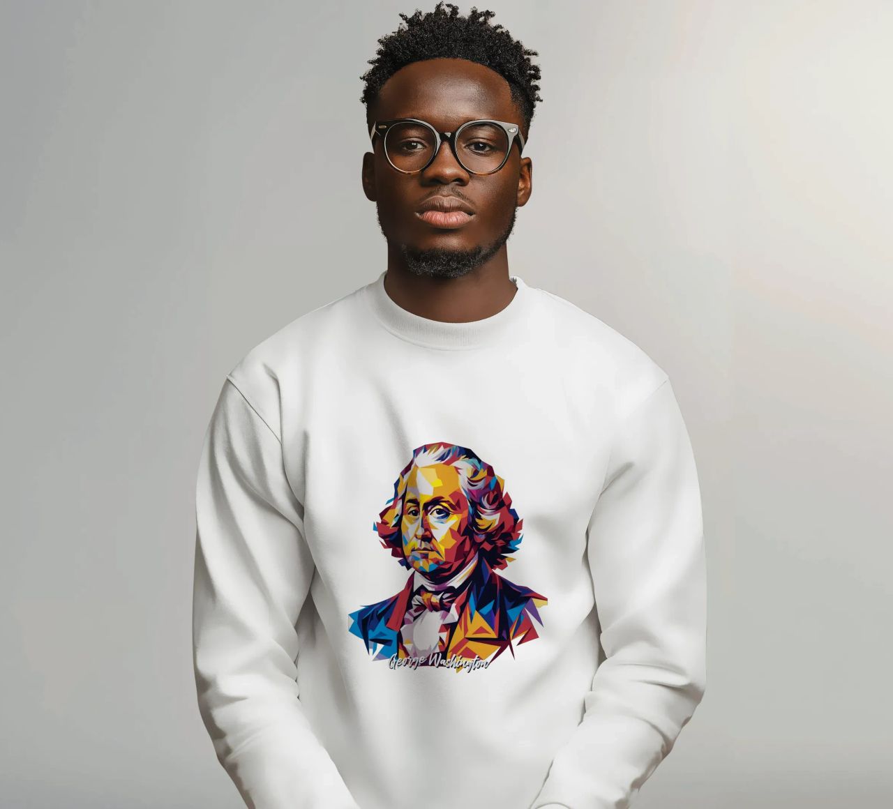 George Washington in WPAP Pop Art felpa da vectorartnesia
