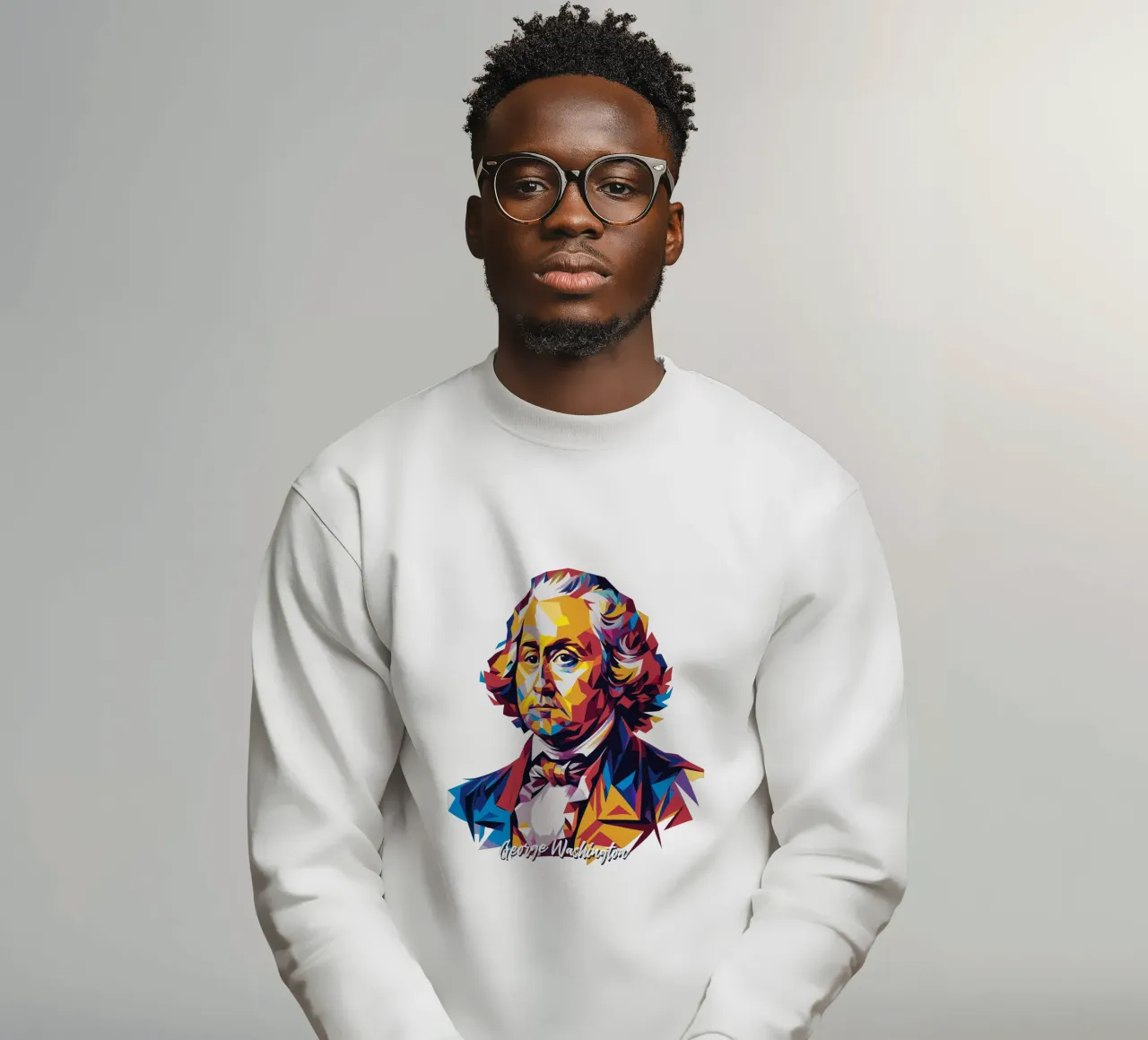 George Washington in WPAP Pop Art felpa da vectorartnesia