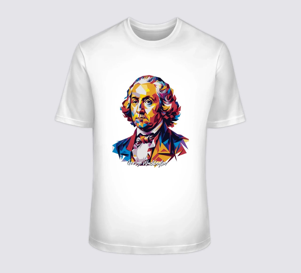 George Washington in WPAP Pop Art t-shirt da vectorartnesia