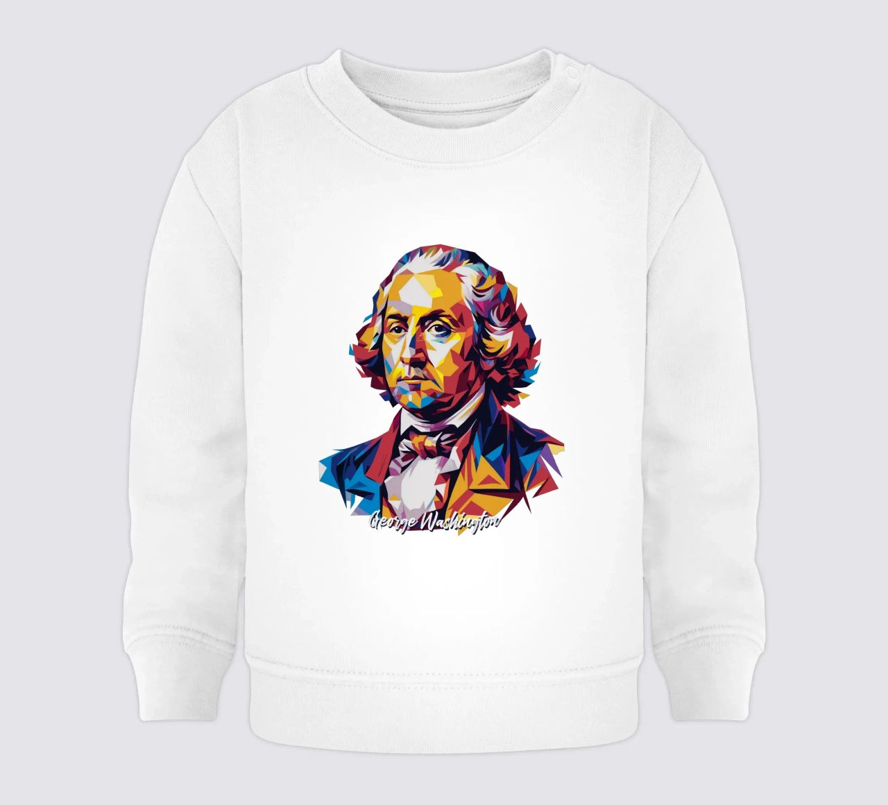 George Washington in WPAP Pop Art felpa neonato da vectorartnesia