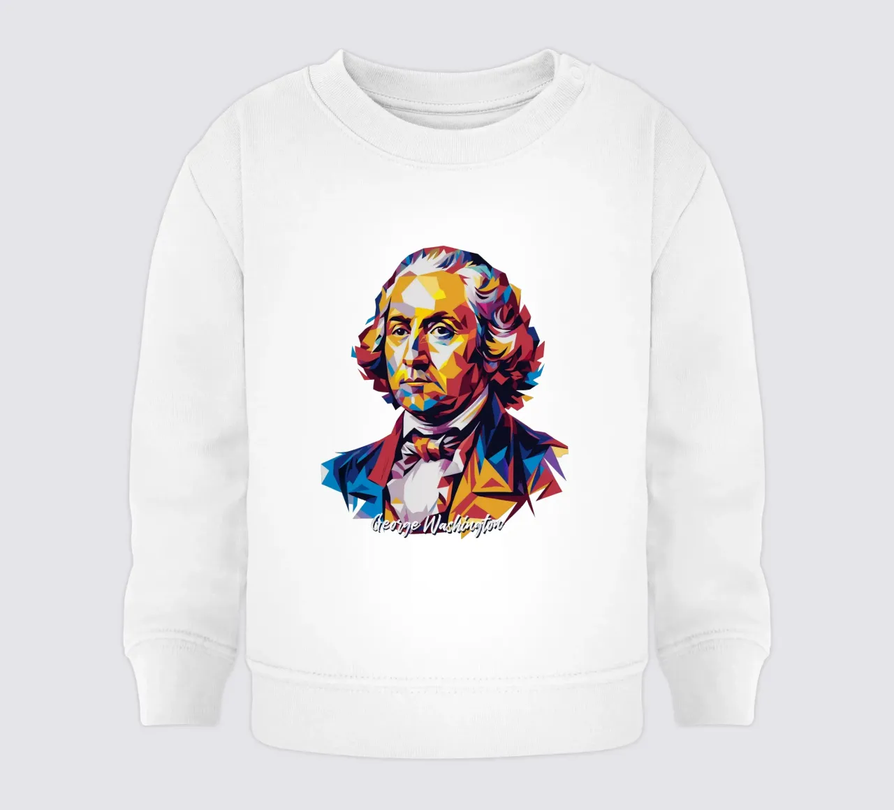 George Washington in WPAP Pop Art felpa neonato da vectorartnesia
