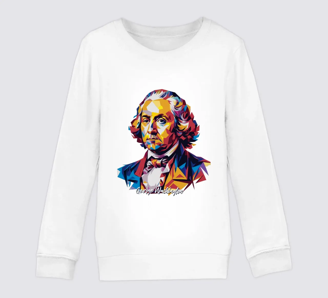George Washington in WPAP Pop Art felpa bambino da vectorartnesia