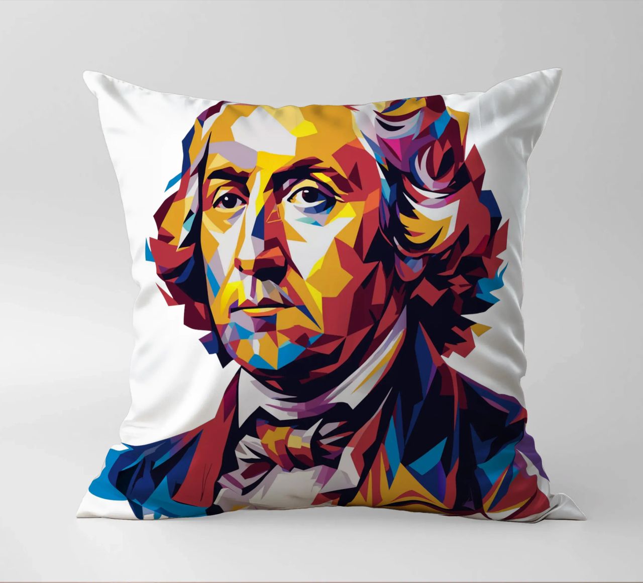 George Washington in WPAP Pop Art cuscino da vectorartnesia