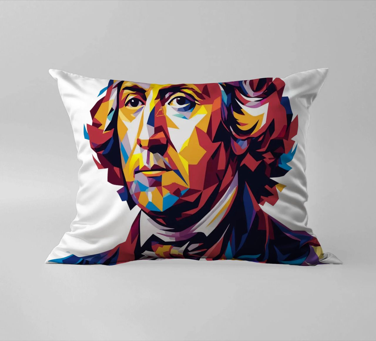 George Washington in WPAP Pop Art cuscino da vectorartnesia