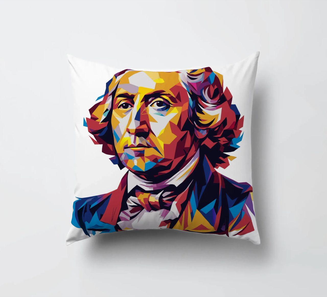 George Washington in WPAP Pop Art cuscino da vectorartnesia