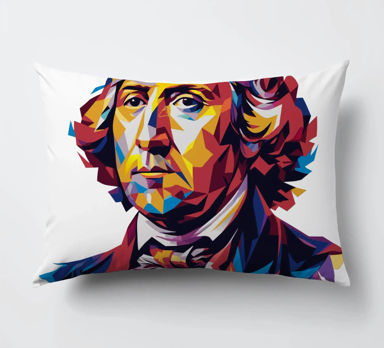 George Washington in WPAP Pop Art cuscino da vectorartnesia