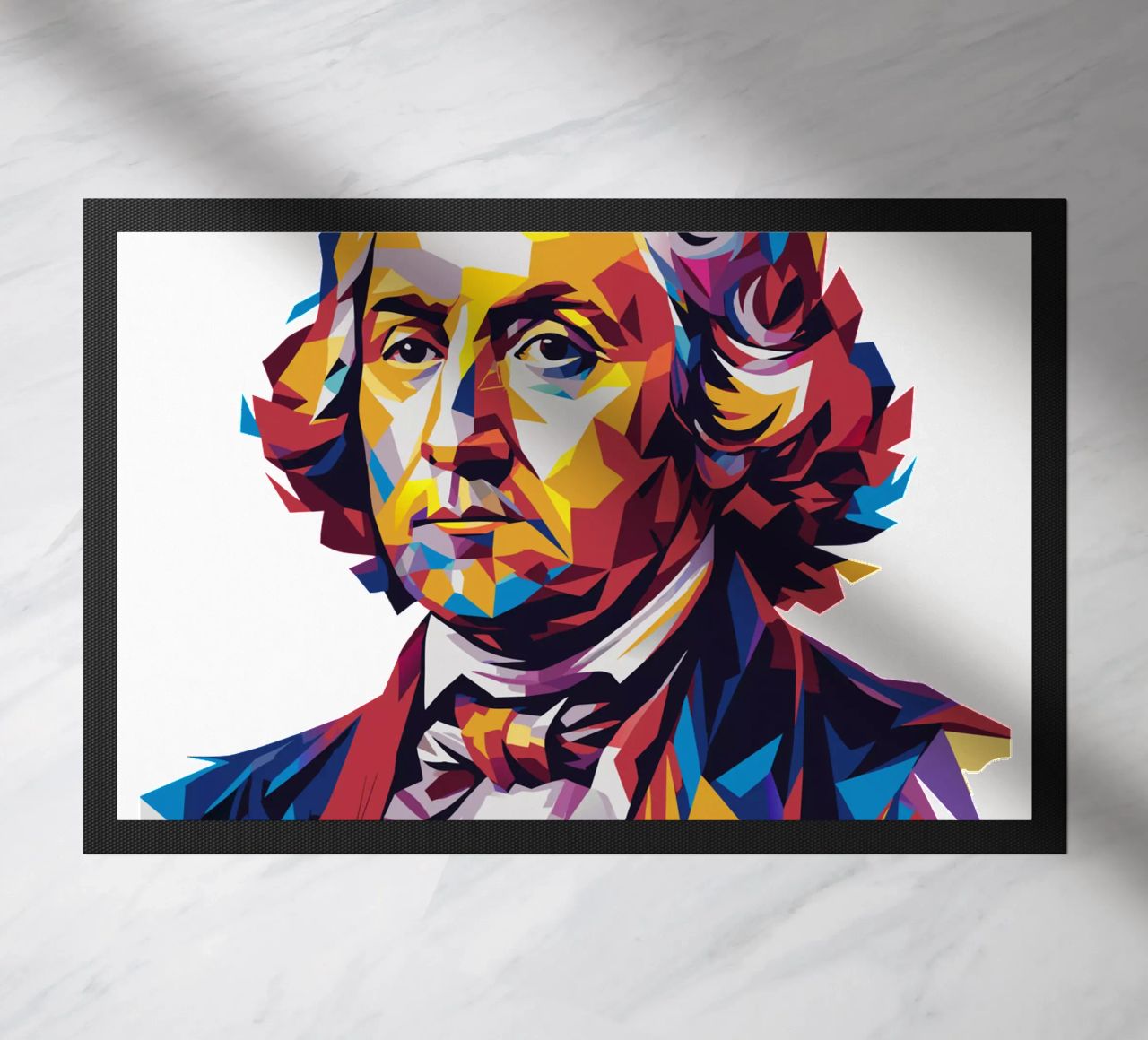 George Washington in WPAP Pop Art zerbino da vectorartnesia