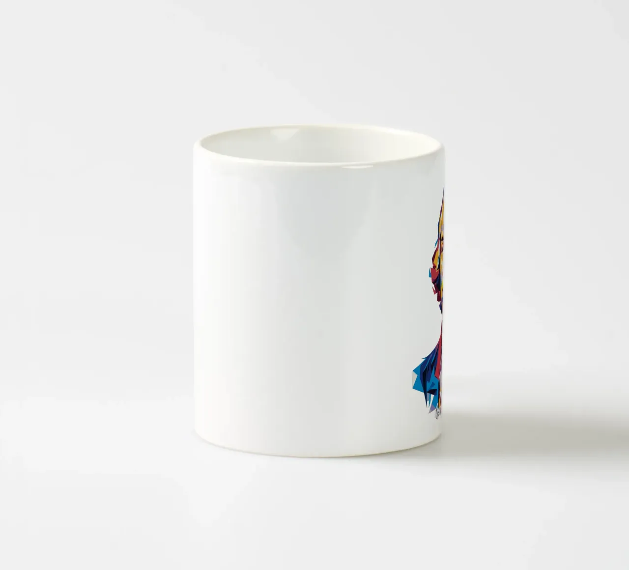 George Washington in WPAP Pop Art ceramic mug by vectorartnesia