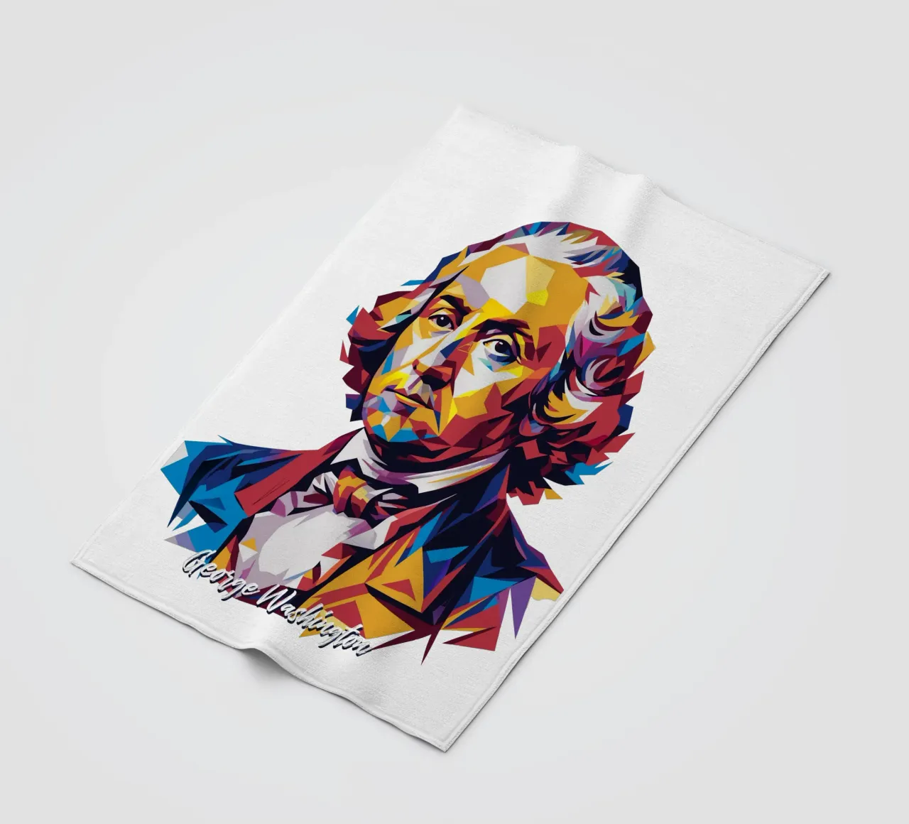 George Washington in WPAP Pop Art coperta in pile da vectorartnesia