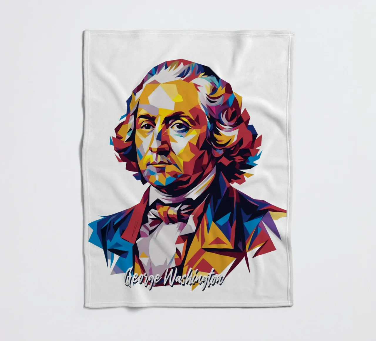 George Washington in WPAP Pop Art coperta in pile da vectorartnesia