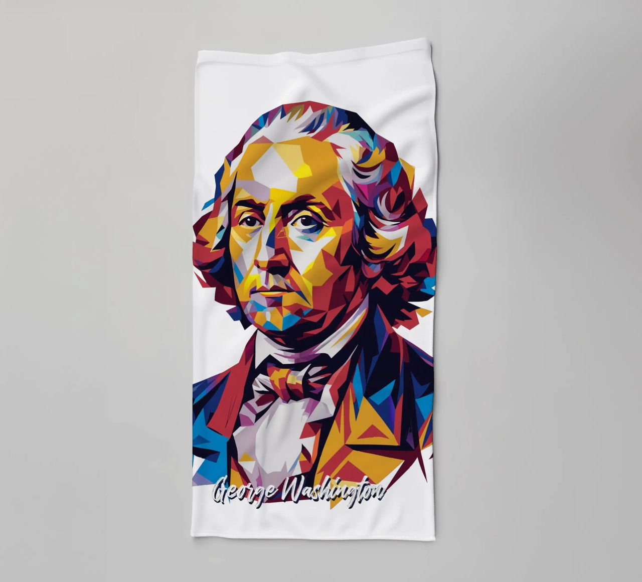 George Washington in WPAP Pop Art asciugamano da bagno da vectorartnesia