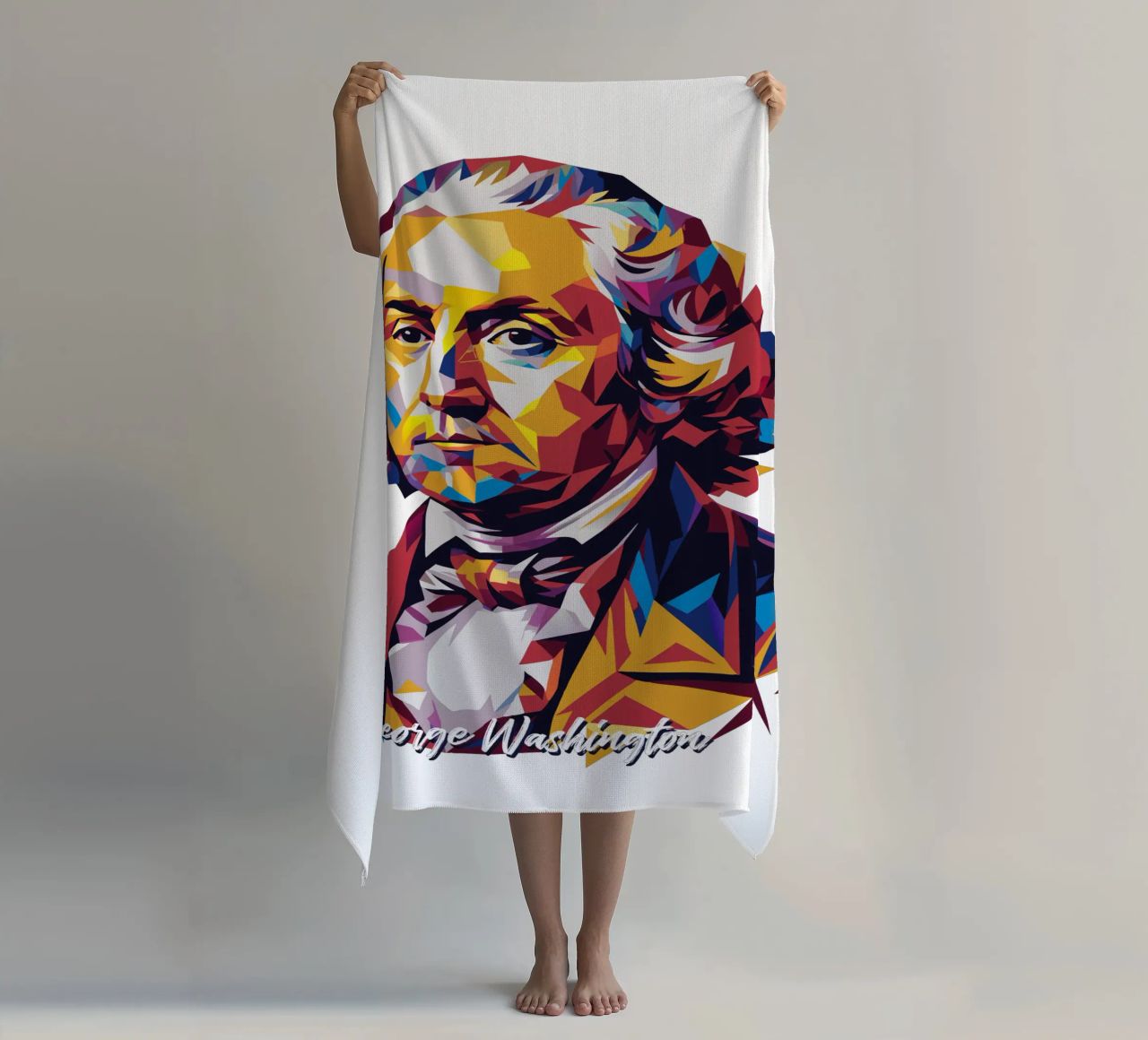 George Washington in WPAP Pop Art telo mare da vectorartnesia