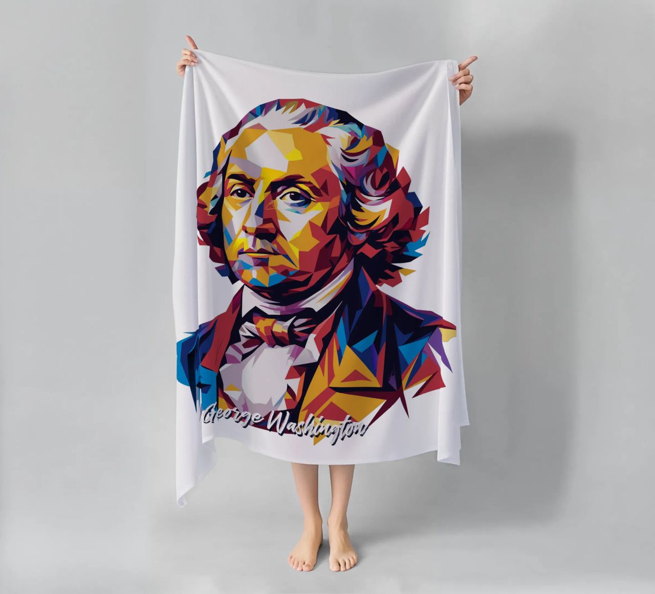 George Washington in WPAP Pop Art telo mare da vectorartnesia