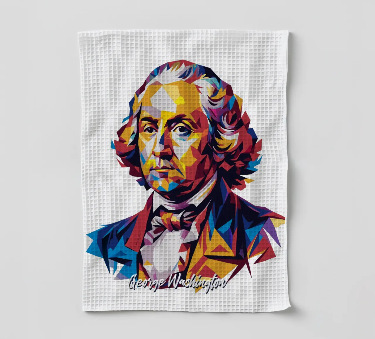 George Washington in WPAP Pop Art canovaccio da cucina da vectorartnesia