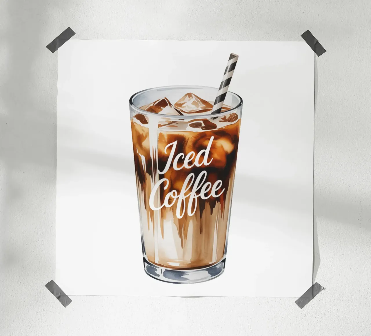 Iced coffee poster da Sasyall Graphics