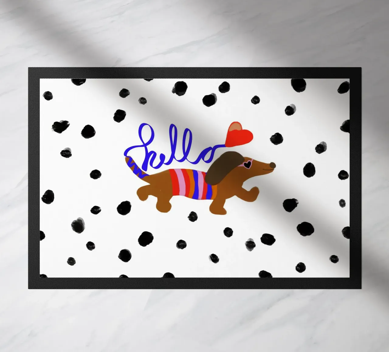 Hello Dackel zerbino da Hej Ibiza by Ute Arnold