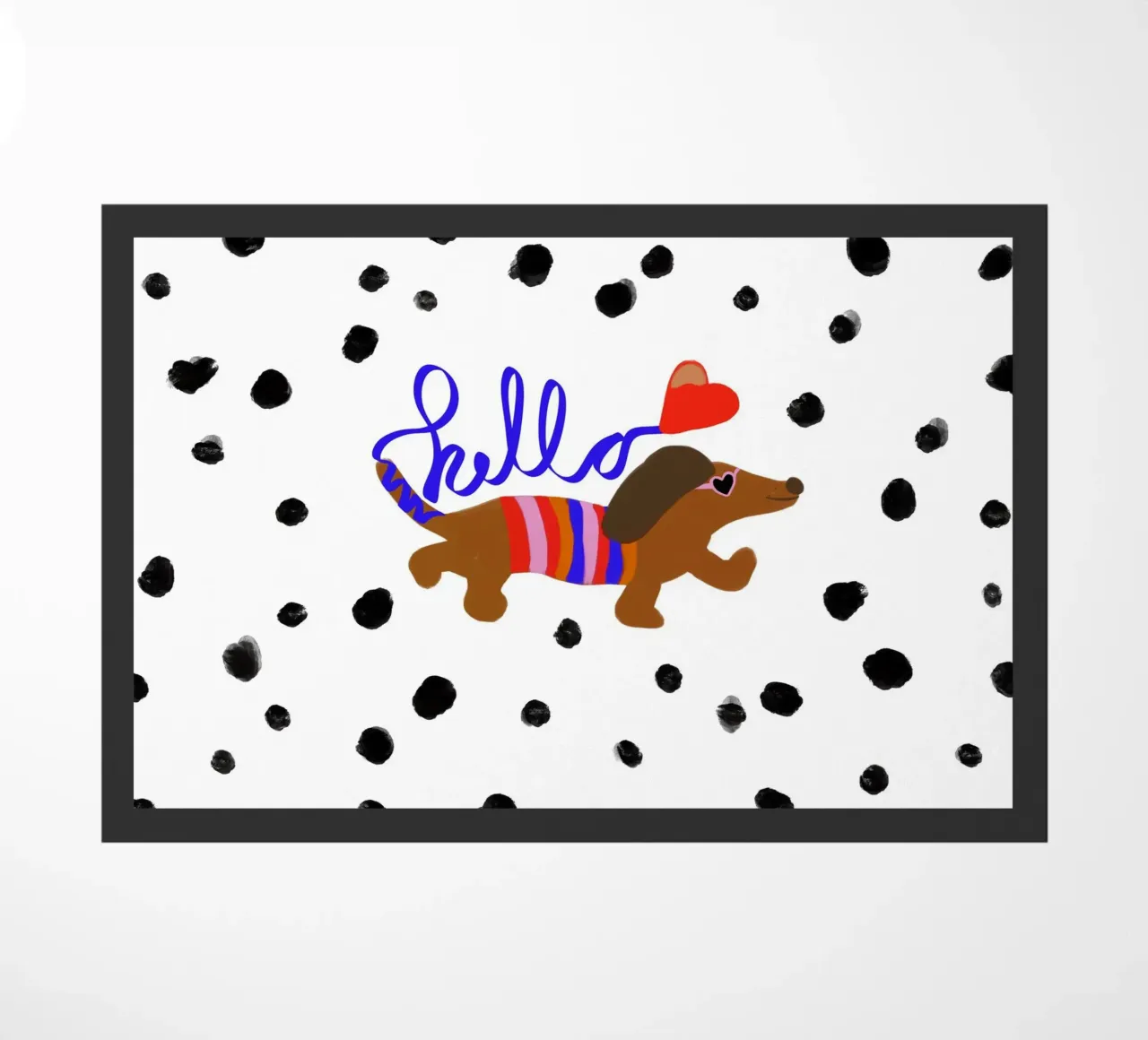 Hello Dackel zerbino da Hej Ibiza by Ute Arnold