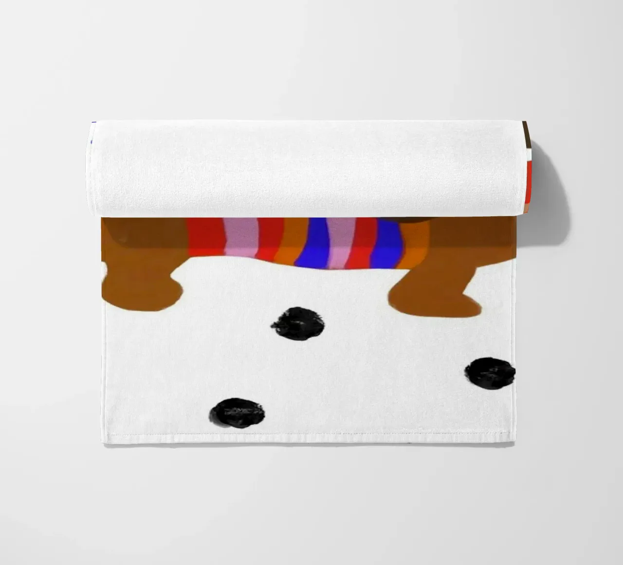 Hello Dackel telo mare da Hej Ibiza by Ute Arnold