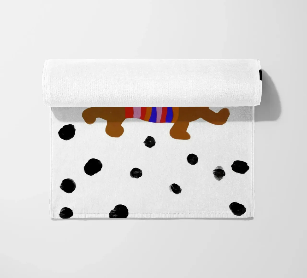 Hello Dackel telo mare da Hej Ibiza by Ute Arnold