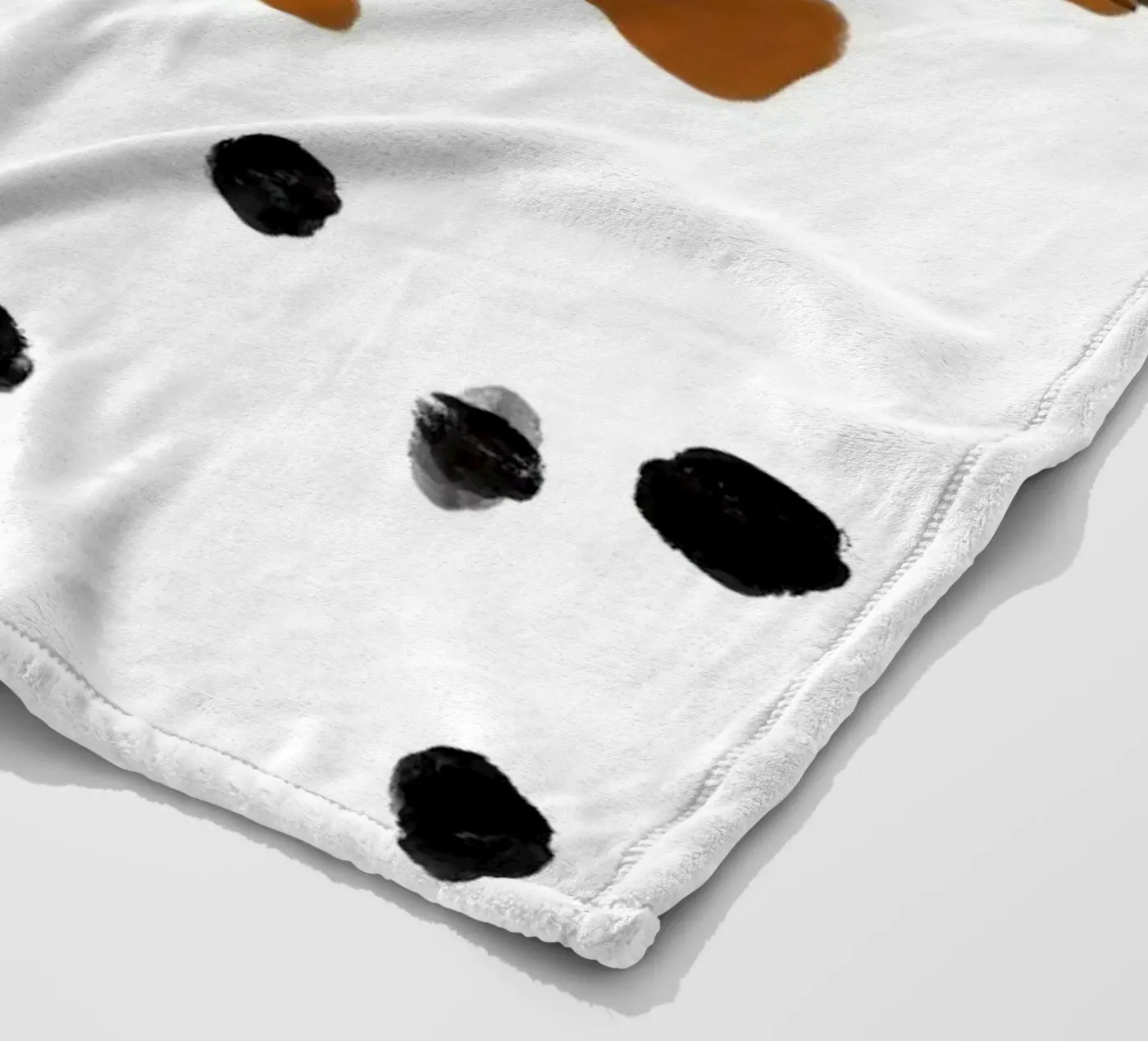 Hello Dackel Fleecedecke von Hej Ibiza by Ute Arnold