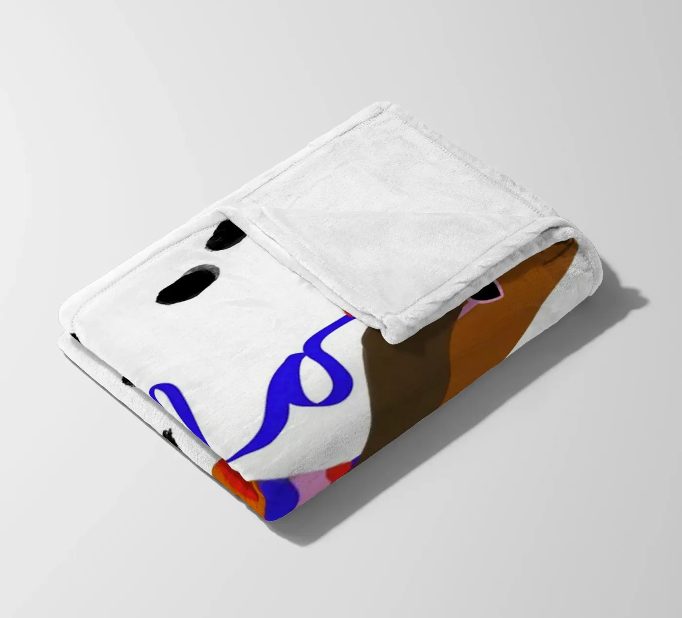 Hello Dackel Fleecedecke von Hej Ibiza by Ute Arnold