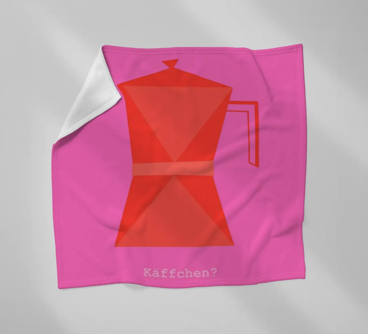 Käffchen? fleecedeken van Hetty Lu