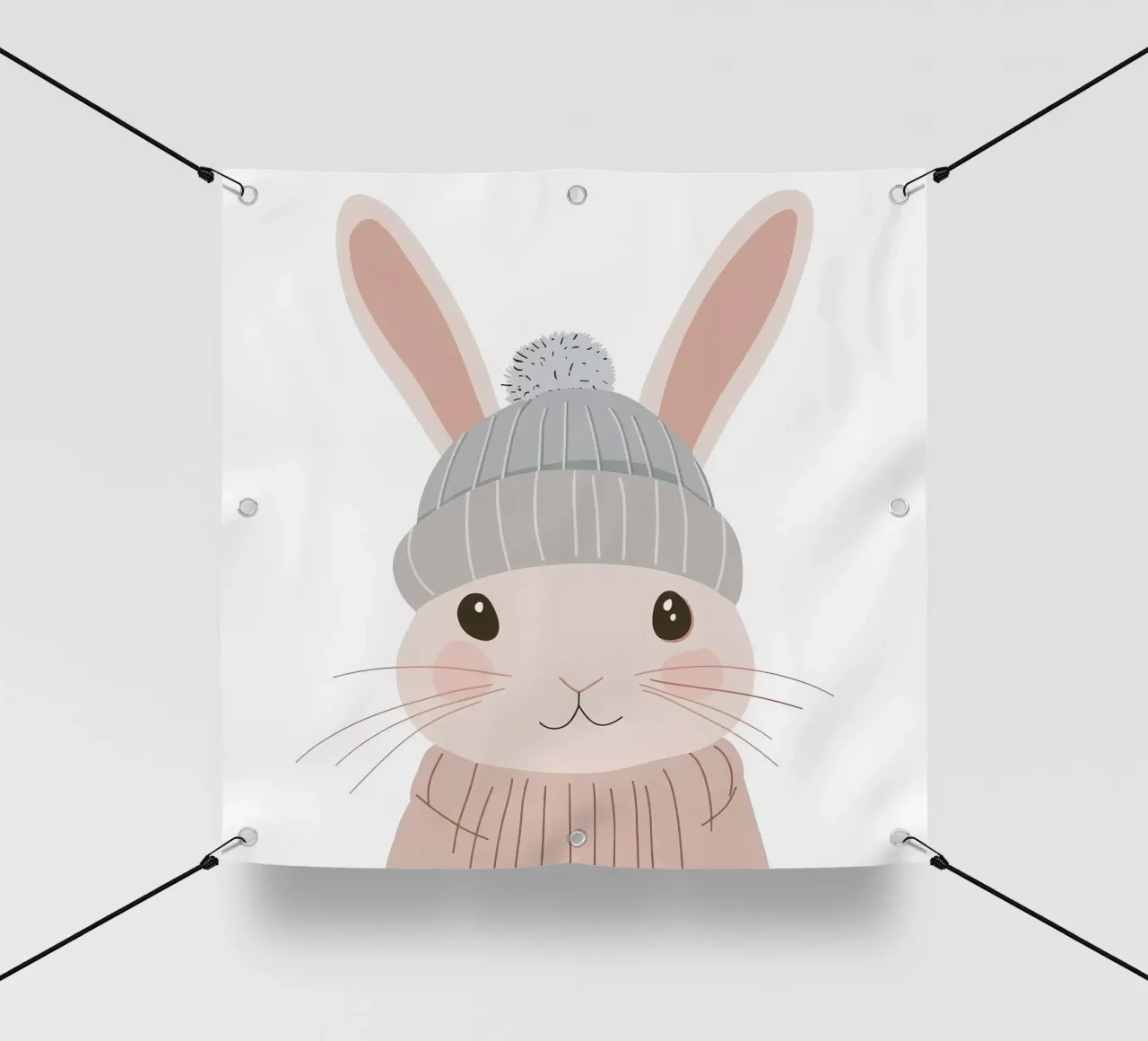 Cute Rabbit 5 telo in pvc da So Cute Land - Affiches et posters