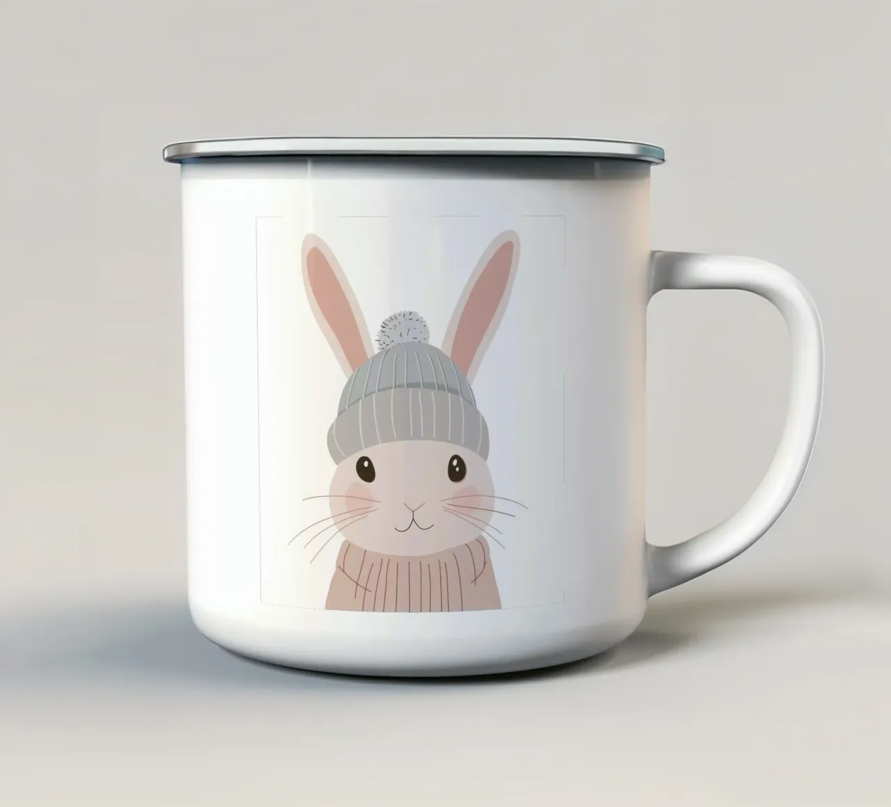 Cute Rabbit 5 tazza in smalto da So Cute Land - Affiches et posters